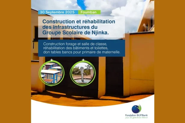 BGFI Bank réhabilite le groupe scolaire de Njinka et renforce son engagement pour l’éducation au Cameroun